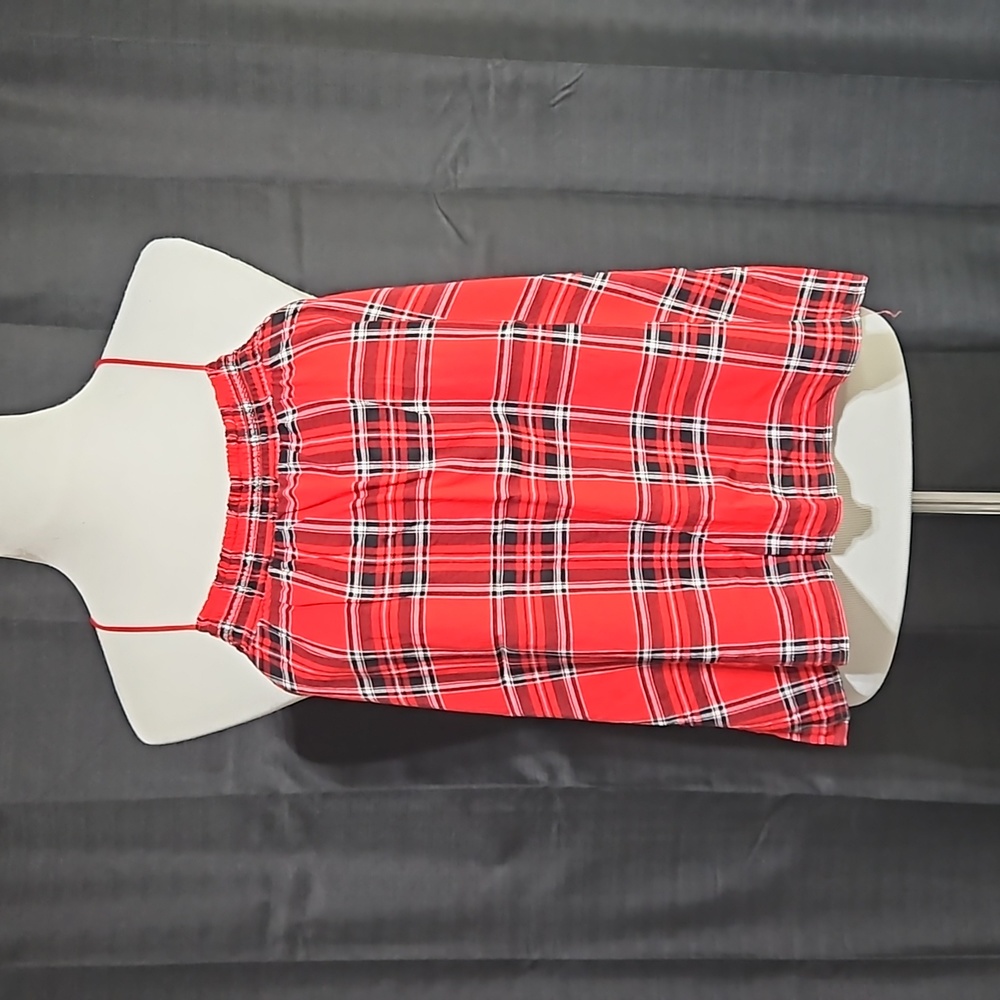 Plaid t back tank